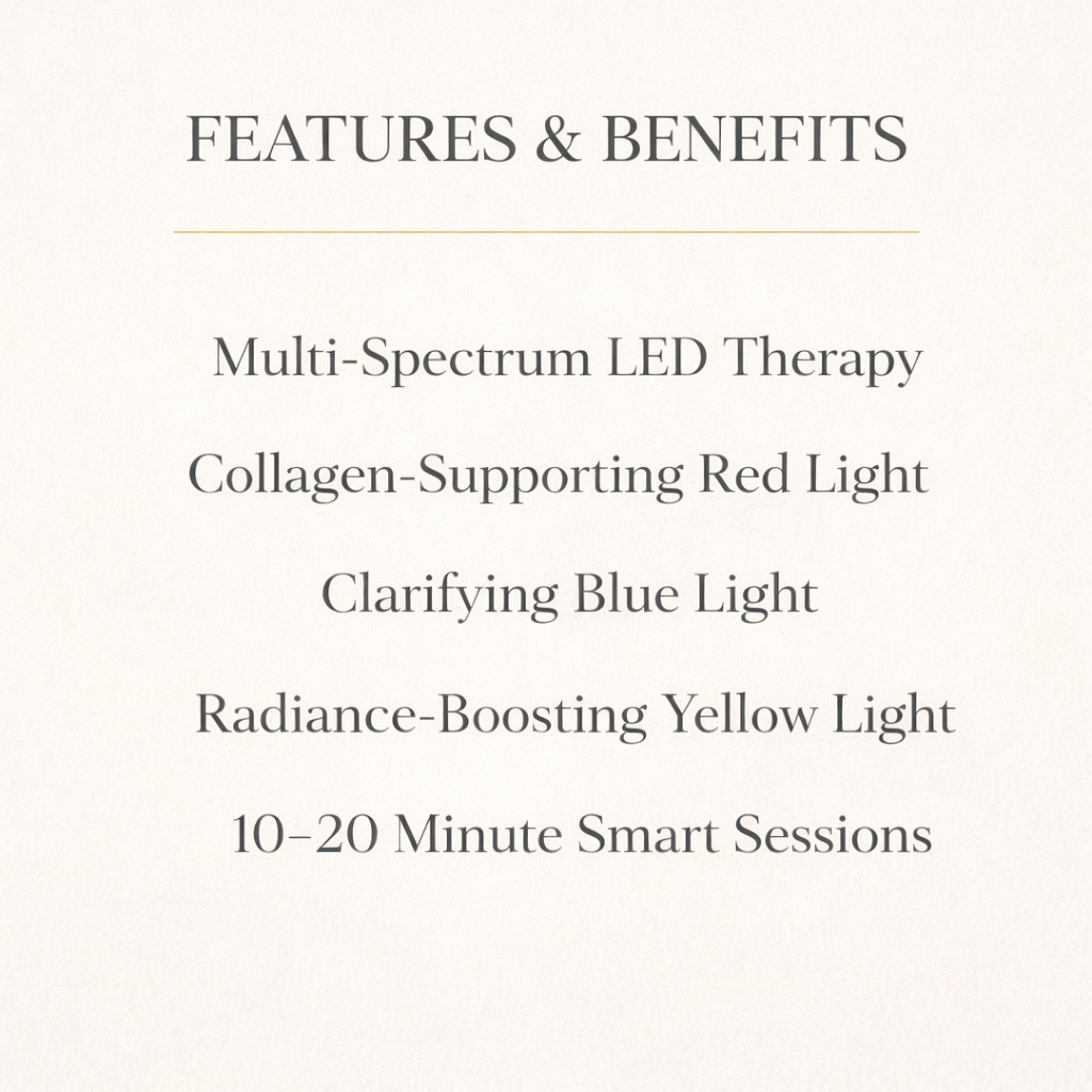 LED Face Mask – Red Light Therapy for Acne & Anti-Aging | Lumièra