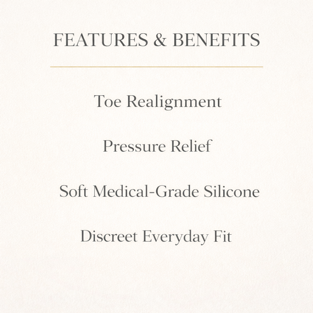 LuxeAlign™ Silicone Toe Realignment Sleeve